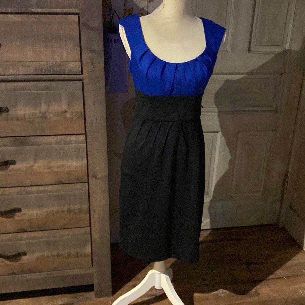 London Times Blue/black Dress
